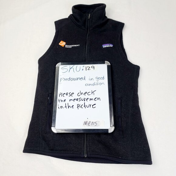 Patagonia Men's Black Better Sweater Sleeveless Insulated Fleece Vest Size XS - Picture 8 of 8